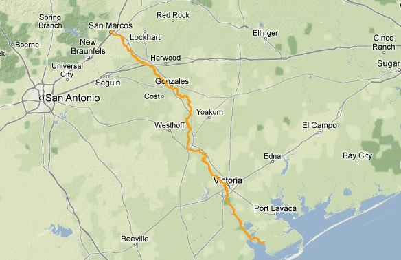 texas water safari course map