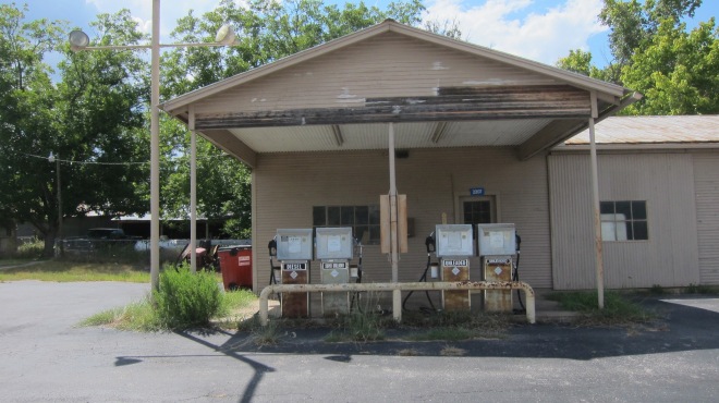 Four Pump Gas Station
